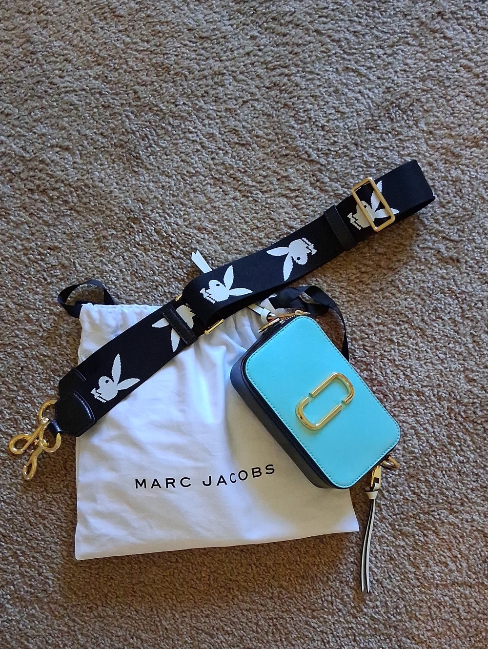 Marc Jacobs X Playboy Collab Snapshot Camera Bag with Playboy Strap - Picture 3 of 15
